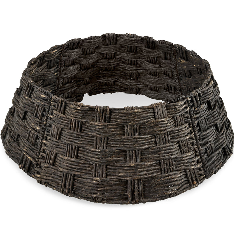 Basket Woven Hyacinth Christmas Holiday Tree Collar - 36in