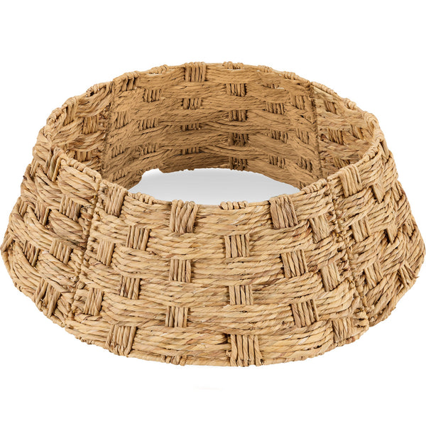 Basket Woven Hyacinth Christmas Holiday Tree Collar - 42in - Kivo Store