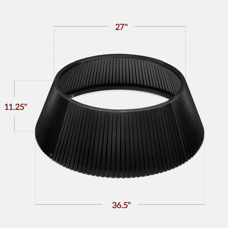 Christmas Tree Collar, Solid Wood Slatted Tree Accessory - 36in - Kivo Store