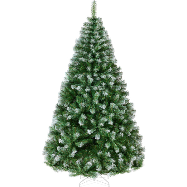 Artificial Frosted Pine Christmas Tree, Unlit Pine Design w/Easy Assembly - Kivo Store