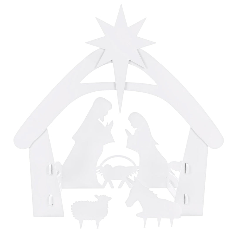 Christmas Nativity Scene Yard Decoration w/ Water Resistant PVC - Kivo Store