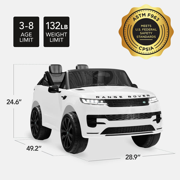 24V 2-Seater Licensed Range Rover Sport Ride-On Car w/ Parent Control - Kivo Store