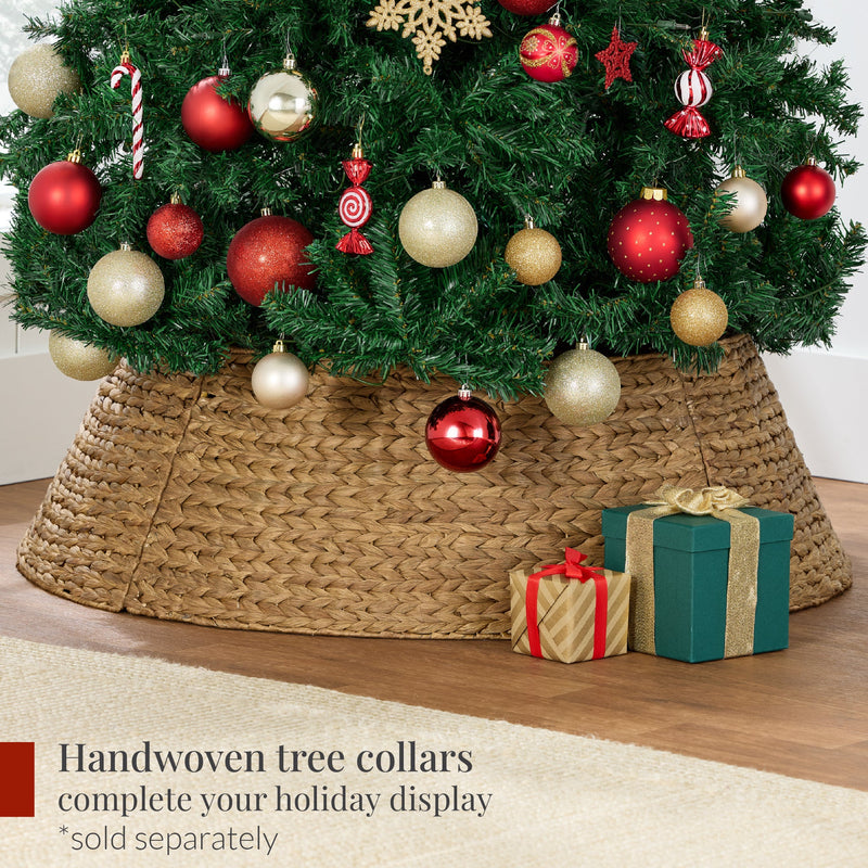 Artificial Green Christmas Tree, Unlit Pine Design w/Easy Assembly