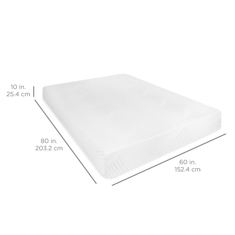 10in Dual Layered Mattress w/ Gel Memory Foam - Kivo Store