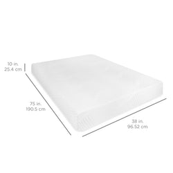 10in Dual Layered Mattress w/ Gel Memory Foam - Kivo Store