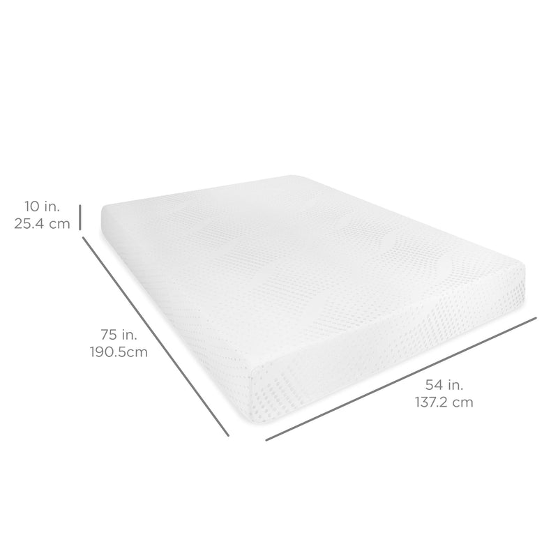 10in Dual Layered Mattress w/ Gel Memory Foam - Kivo Store