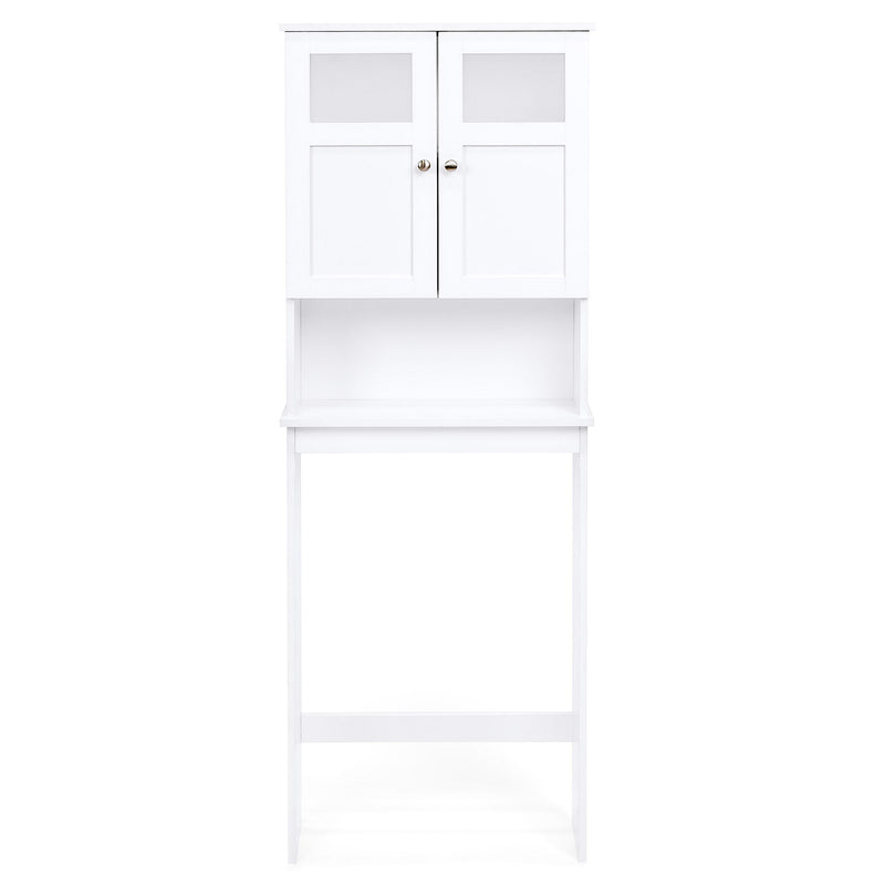 Double Door Over-the-Toilet Bathroom Storage Cabinet