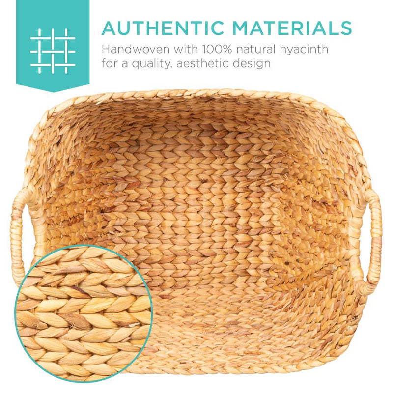 Large Multi-Purpose Seagrass Storage Basket w/ Handles - Kivo Store