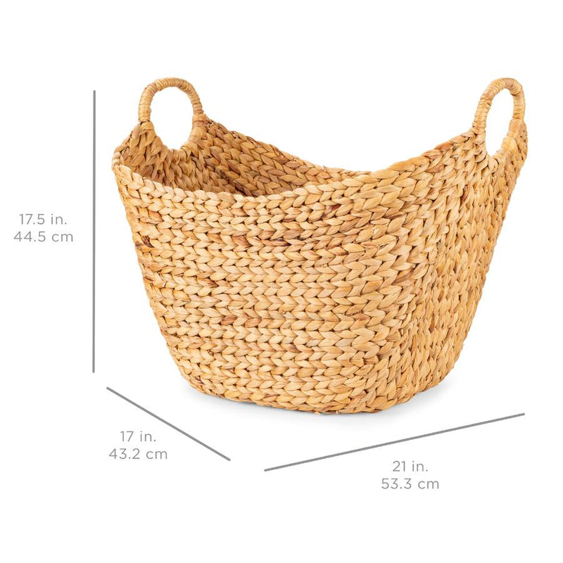 Large Multi-Purpose Seagrass Storage Basket w/ Handles - Kivo Store