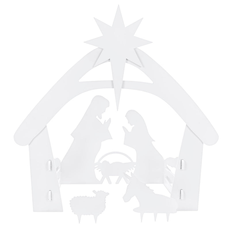 Christmas Nativity Scene Yard Decoration w/ Water Resistant PVC - Kivo Store