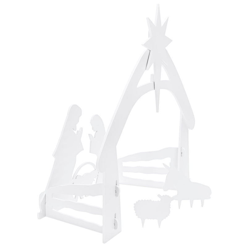 Christmas Nativity Scene Yard Decoration w/ Water Resistant PVC - Kivo Store