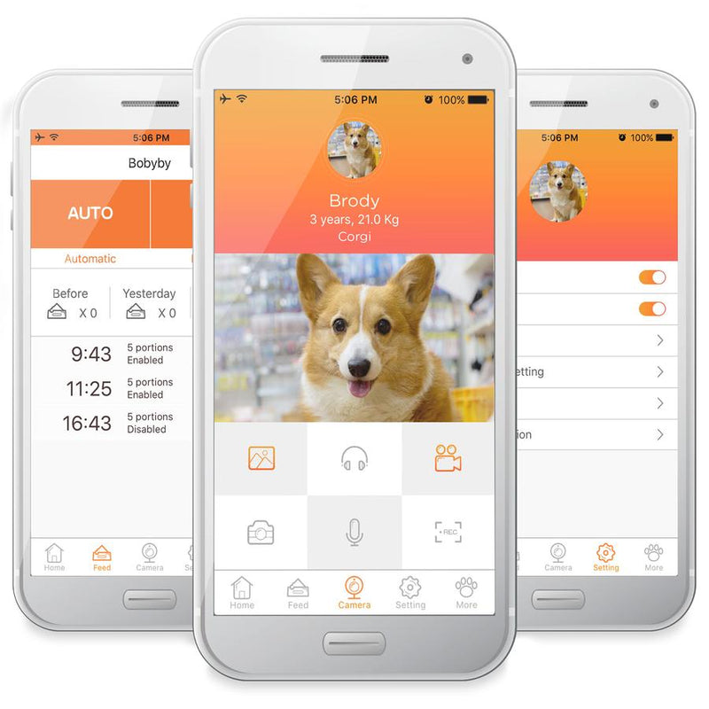 4.5L Smart Automatic Pet Feeder w/ Camera, App, Portion Control, 2-Way Audio - Kivo Store