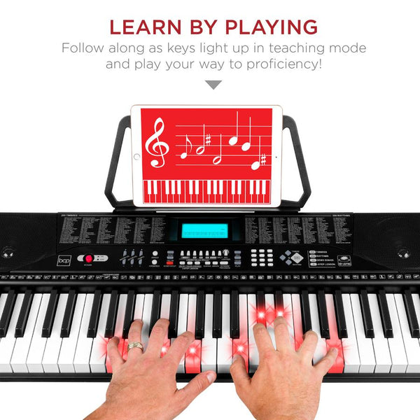 61-Key Beginners Electronic Keyboard Piano Set For Teenagers & Adults - Kivo Store