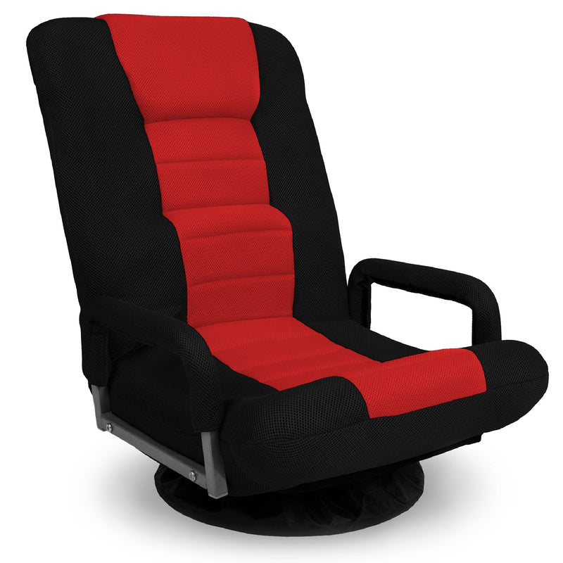 Gaming Floor Chair w/ 360-Degree Swivel, Armrest, Adjustable Backrest - Kivo Store