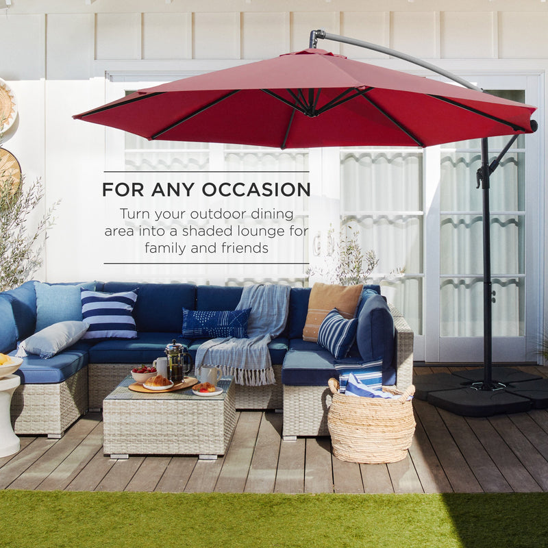 Offset Hanging Patio Umbrella - 10ft - Kivo Store
