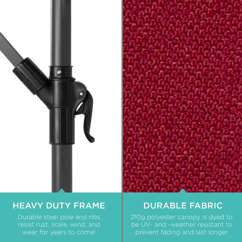 Offset Hanging Patio Umbrella - 10ft - Kivo Store