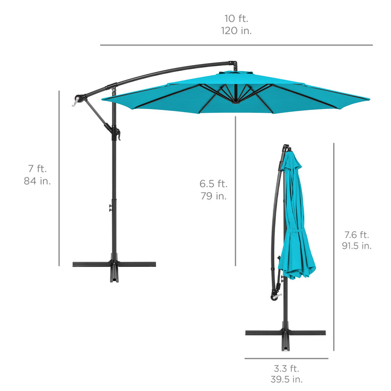 Offset Hanging Patio Umbrella - 10ft - Kivo Store