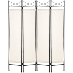 4-Panel Folding Privacy Screen Room Divider Decoration Accent, 6ft