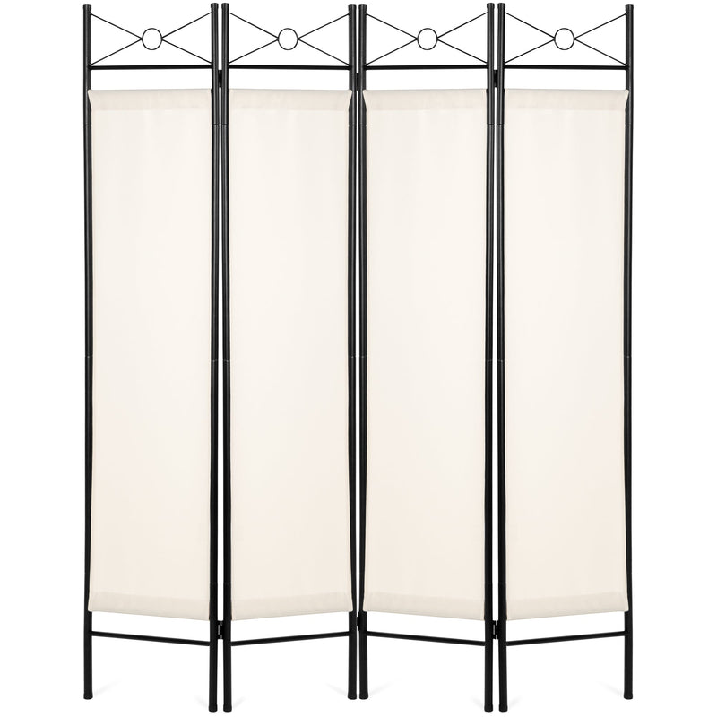 4-Panel Folding Privacy Screen Room Divider Decoration Accent, 6ft