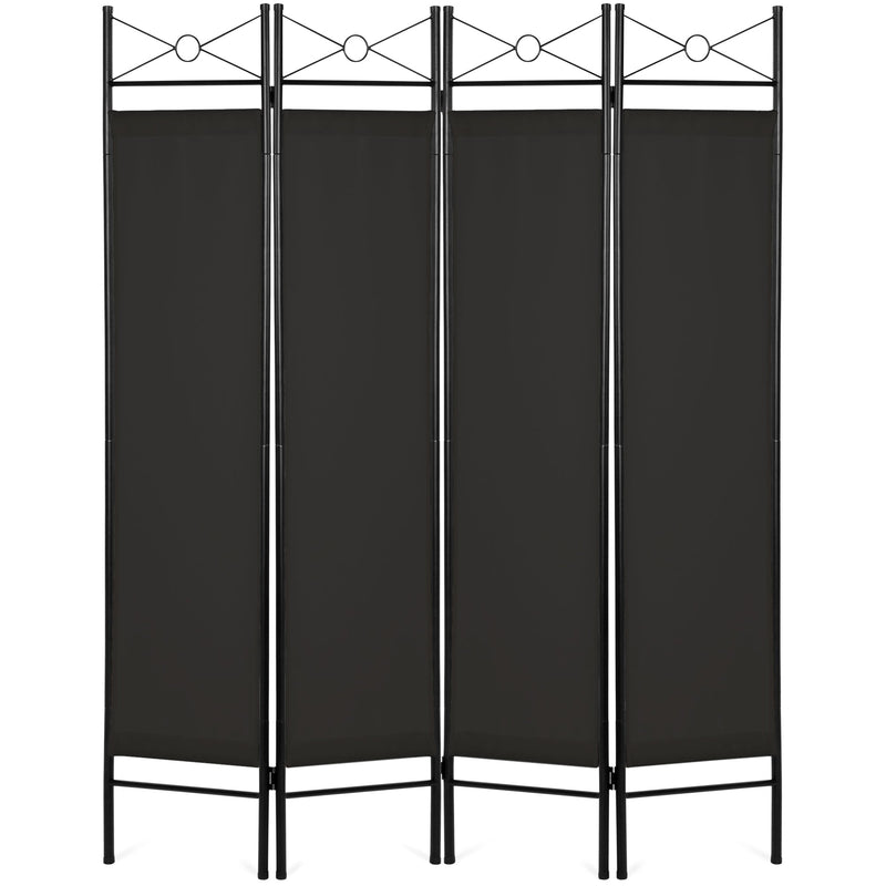 4-Panel Folding Privacy Screen Room Divider Decoration Accent, 6ft