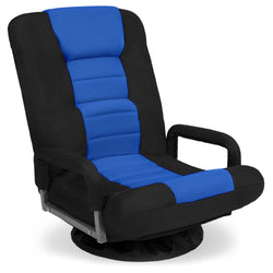 Gaming Floor Chair w/ 360-Degree Swivel, Armrest, Adjustable Backrest - Kivo Store
