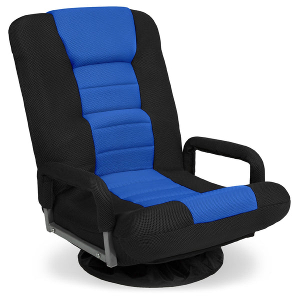 Gaming Floor Chair w/ 360-Degree Swivel, Armrest, Adjustable Backrest - Kivo Store
