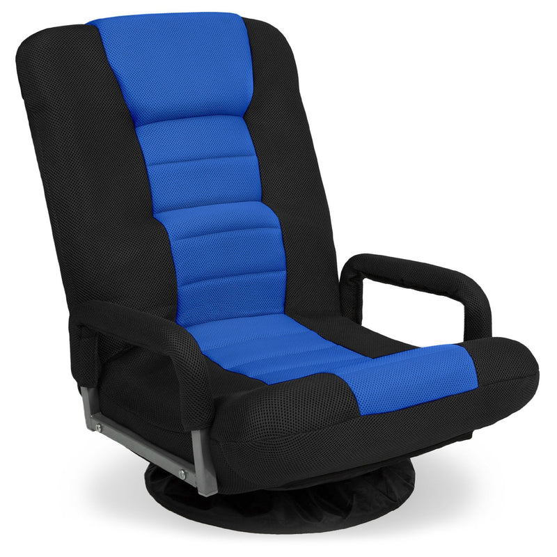 Gaming Floor Chair w/ 360-Degree Swivel, Armrest, Adjustable Backrest - Kivo Store