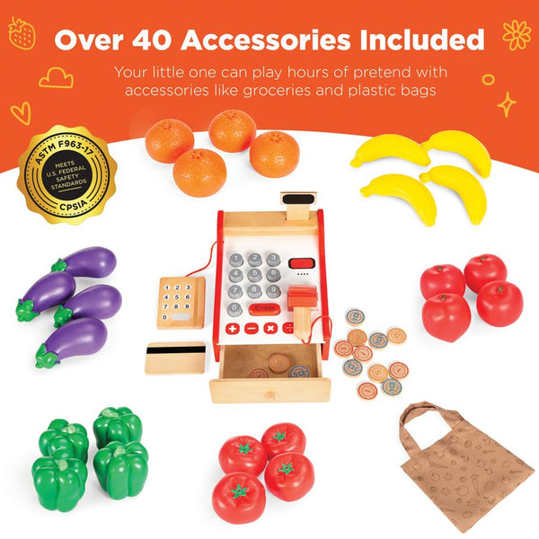 Kids Pretend Play Grocery Store Supermarket Toy Set w/ Accessories - Kivo Store