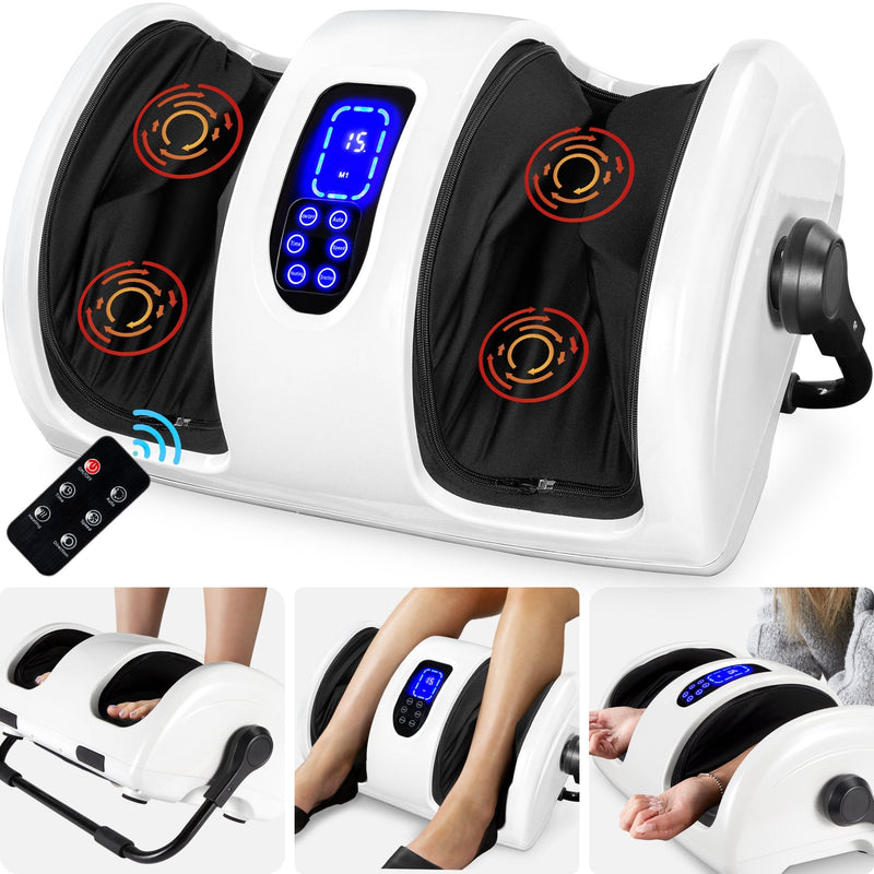 Reflexology Shiatsu Foot Massager w/ High-Intensity Rollers, Remote Control - Kivo Store