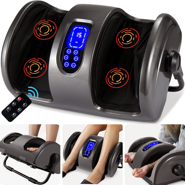 Reflexology Shiatsu Foot Massager w/ High-Intensity Rollers, Remote Control - Kivo Store
