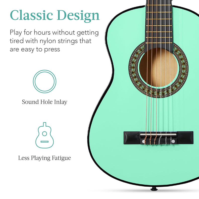 Kids Acoustic Guitar Beginner Starter Kit w/ Carrying Case - 30in