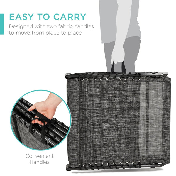 Portable Patio Chaise Lounge Chair Outdoor Recliner w/ Pillow - Kivo Store