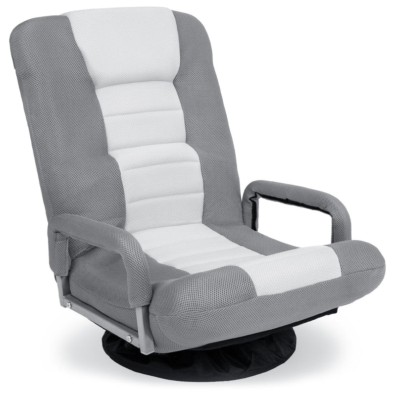 Gaming Floor Chair w/ 360-Degree Swivel, Armrest, Adjustable Backrest - Kivo Store