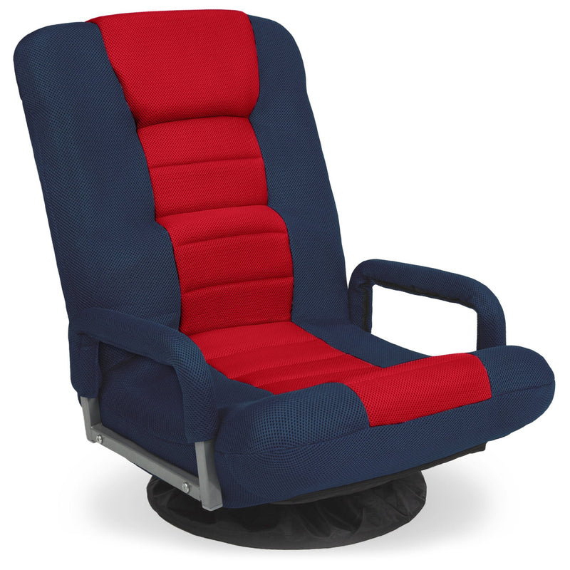 Gaming Floor Chair w/ 360-Degree Swivel, Armrest, Adjustable Backrest - Kivo Store