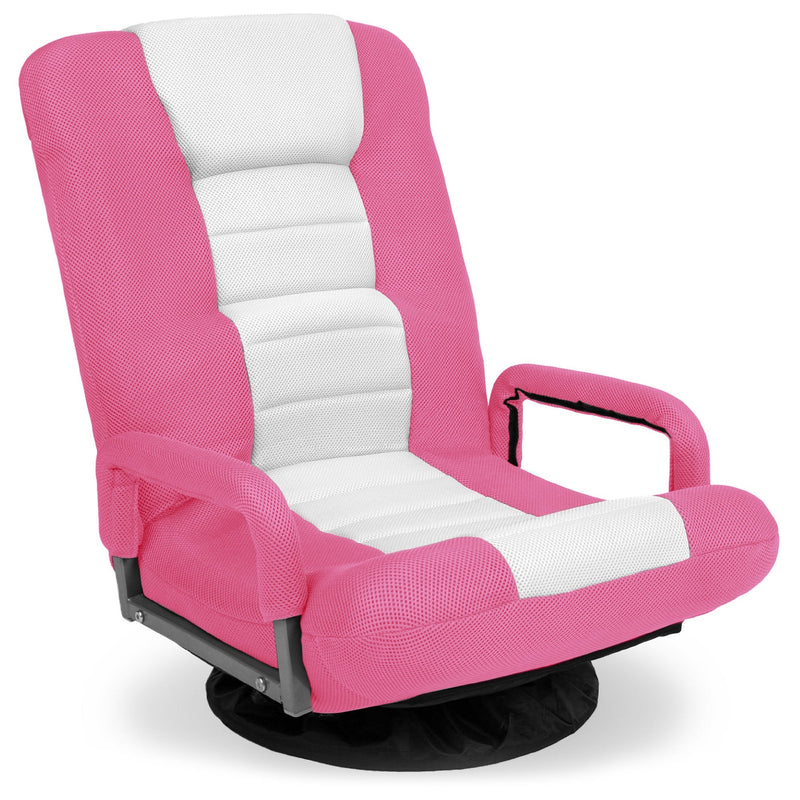 Gaming Floor Chair w/ 360-Degree Swivel, Armrest, Adjustable Backrest - Kivo Store