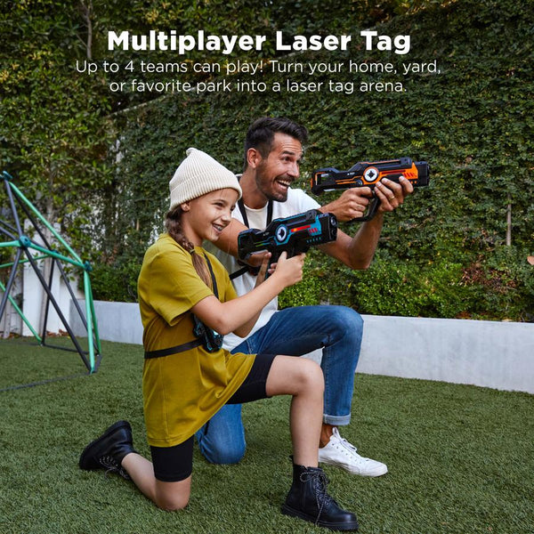 Set of 4 Infrared Laser Tag Blasters & Vests w/ 4 Team Colors - Kivo Store