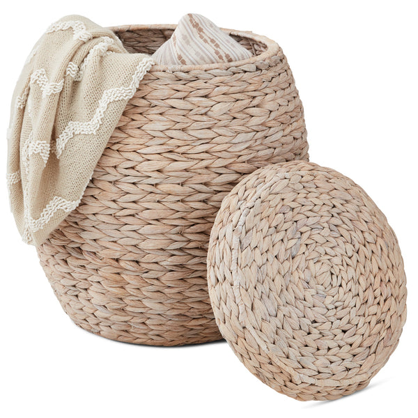 Multipurpose Hyacinth Storage Tote Basket - Kivo Store