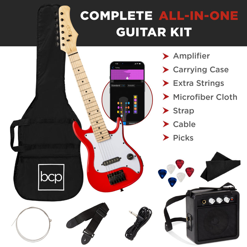 Kids Electric Guitar Beginner Starter Kit w/ 5W Amplifier - 30 in - Kivo Store