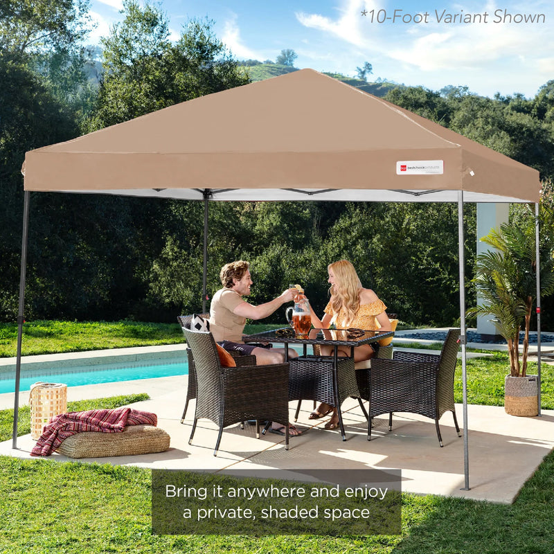 One-Person Setup Instant Pop Up Canopy w/ Case, 4 Weight Bags - 8x8ft - Kivo Store