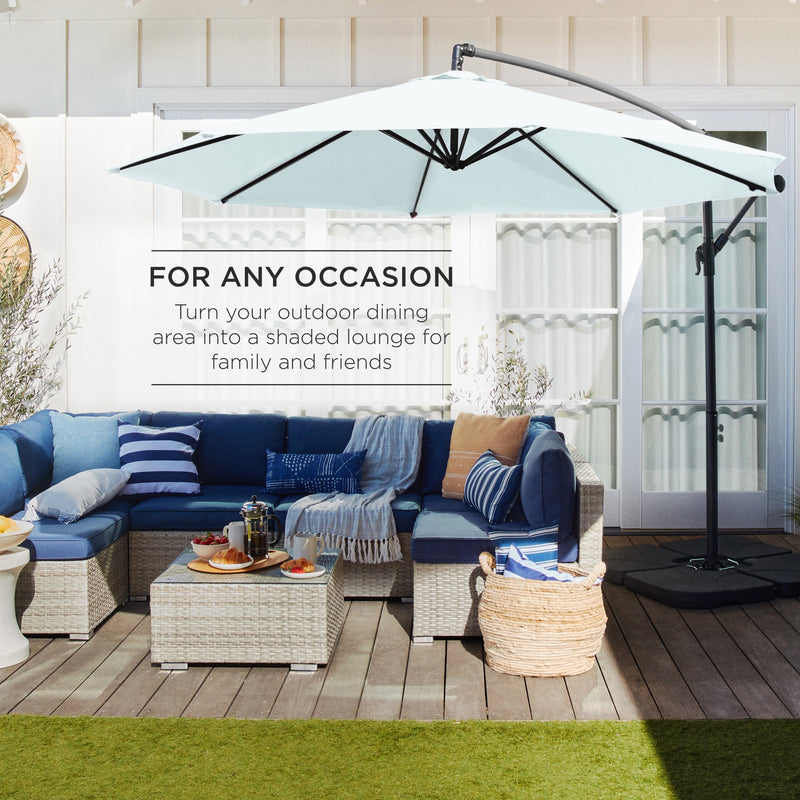 Offset Hanging Patio Umbrella - 10ft - Kivo Store