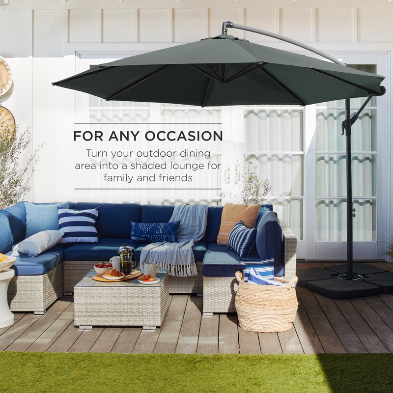 Offset Hanging Patio Umbrella - 10ft - Kivo Store