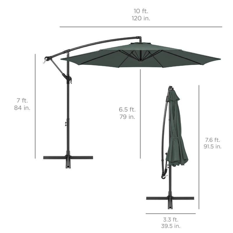 Offset Hanging Patio Umbrella - 10ft - Kivo Store