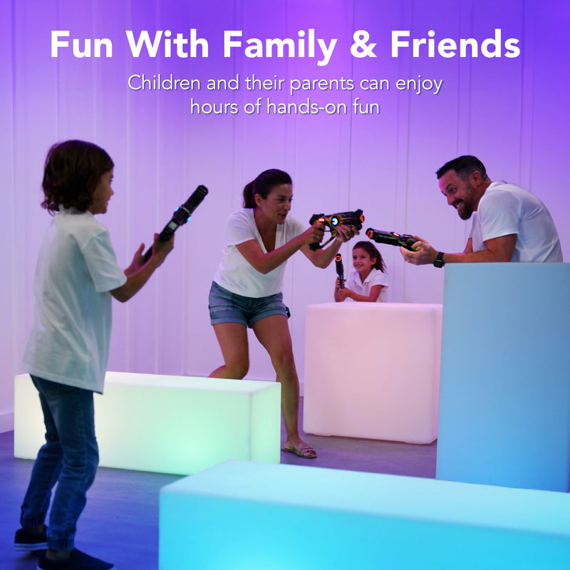 Set of 4 Rechargeable Laser Tag Blasters w/ Docking Station, No Vests Needed - Kivo Store