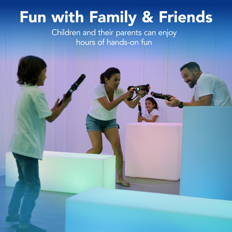 Set of 4 Rechargeable Laser Tag Blasters w/ Docking Station, No Vests Needed - Kivo Store