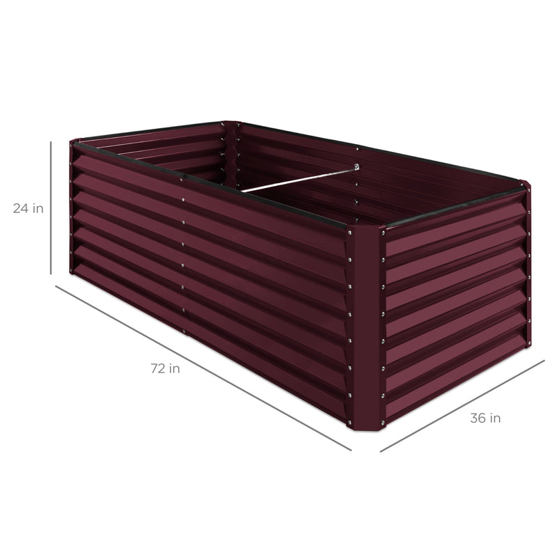 Outdoor Metal Raised Garden Bed for Vegetables, Flowers, Herbs - 6x3x2ft - Kivo Store