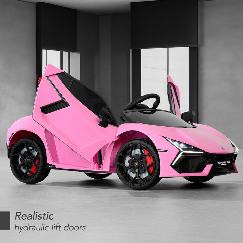 12V Kids Ride-On Car Officially Licensed Lamborghini Revuelto w/ Remote