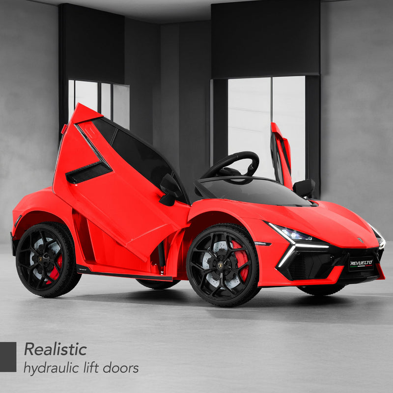 12V Kids Ride-On Car Officially Licensed Lamborghini Revuelto w/ Remote