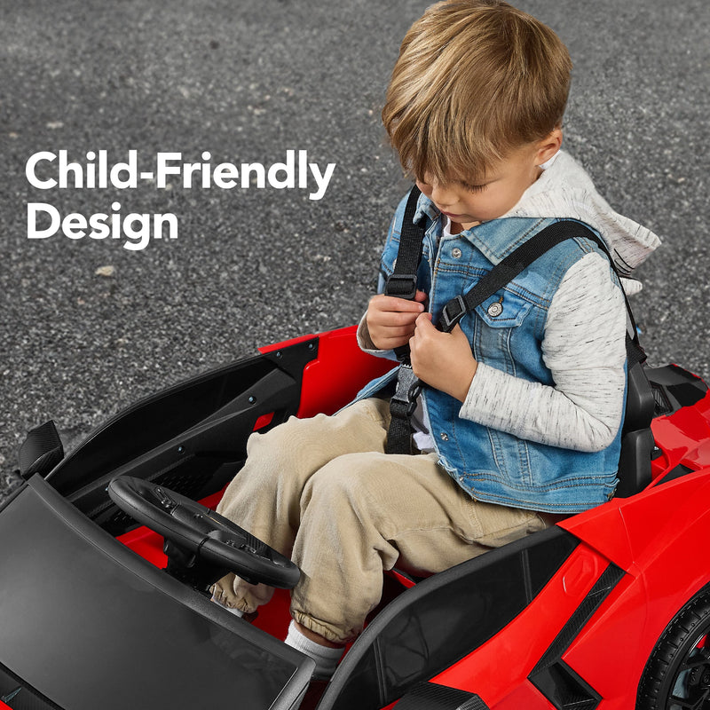 12V Kids Ride-On Car Officially Licensed Lamborghini Revuelto w/ Remote