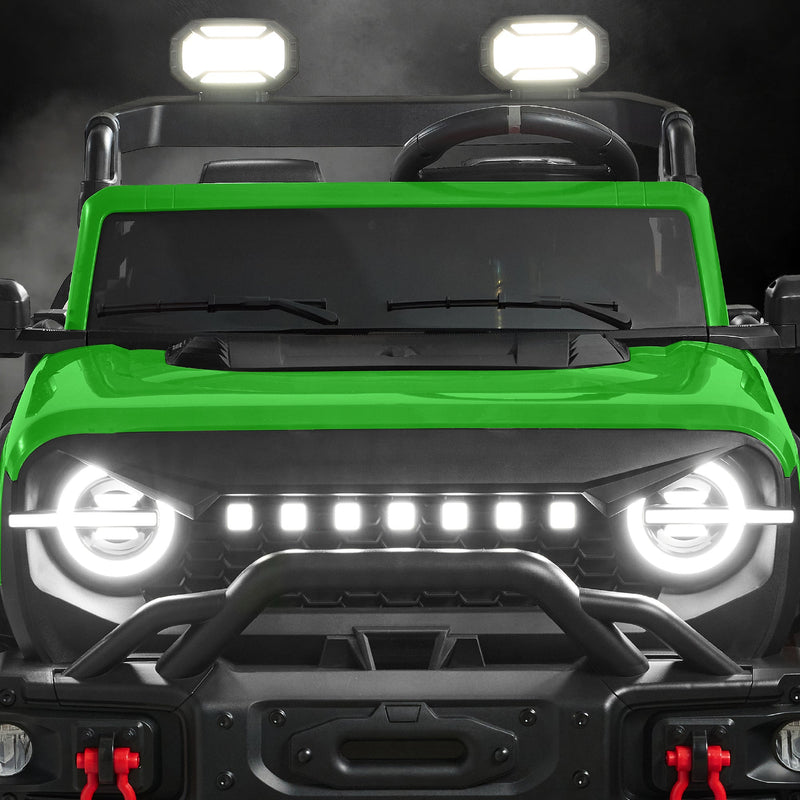 24V 2-Seater Electric Ride-On Car Truck w/ Parent Control, Bluetooth